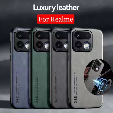 Shockproof Case for Realme 16 15 Pro + C85 Protective Cover Magnetic Car Holder Phone Coque Fundas F