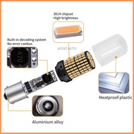 2Pcs 1156 7440 2-24v 6000k 21W Canbus LED Light Car Tail Turn Signal TailLight Lamp Bulb White/Amber