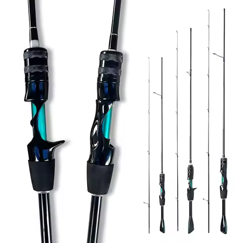 High-Carbon Fiber Ultra-Light and Ultra-Fast Adjustable Lure Rod 1.68m 1.8m 1.98m Solid Carbon Fiber