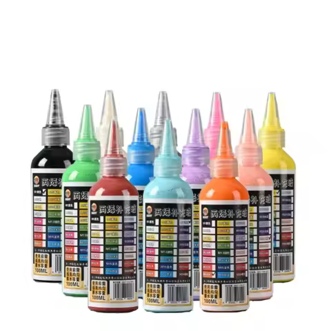 100ml Acrylic Ink Replenishment Liquid Painting Acrylic Paints Quick-drying Waterproof for Replenish