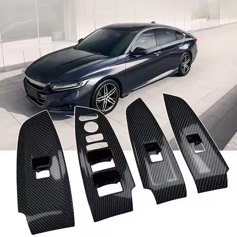 Interior Window Switch Panel Cover For Honda Accord 2018 2019 2020 2021 Car Window Switch Cover Trim