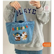 Cute mini handbag, jeans fabric