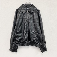 ZARA 仿皮夾克/真皮夾克，黑色，M碼，古著