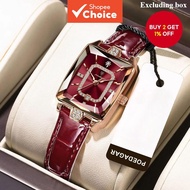 POEDAGAR Light Luxury Elegant Waterproof Calendar Watch for Women Relo