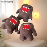 loveshopping Domo-kun Plush Toy Keychain Cartoon Soft Stuffed Doll Pendant Car Key Ring Backpack Bag