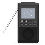 Jam Radio DAB Jam Penggera Radio Digital Paparan Digital USB Mini Mudah Alih Radio DAB/FM