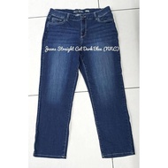 JEANS STRAIGHT CUT NURI BLUE & DARK BLUE / JEANS STRAIGHT CUT BLUE DARK BLUE