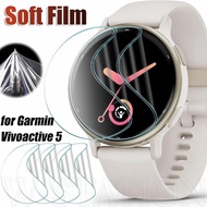Anti-Scratch 9D Full Coverage Hydrogel Film for Garmin Vivoactive 5 / Soft Curved Transparent Screen Protector / Not Glass SmartWatch Accessories