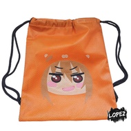 Anime Mesh Bag Girl Chibi Anime Drawstring Bag/