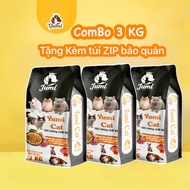 3KG Thức ăn hạt cho mèo Yumi hạt nhỏ đầy đủ dưỡng chất Yumi Cat 3KG