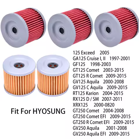 1/5/10pcs Motorcycle Oil Filter For HYOSUNG GT250R GT250 GV250 GV125C AQUILA 250 XRX125 GT125 COMET 