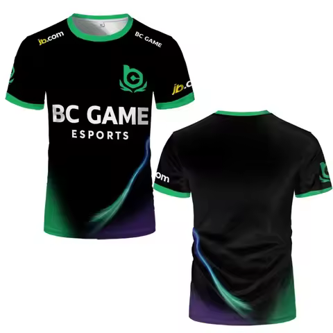 New CS2 BC.Game Esports Jersey S1mple Pro League Player Training Uniform Unisex Customizable ID Brea