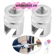 WHITESHIRT Pulling Tab Adapter, Aluminum Alloy Silver Car Dent Repair Puller Head, Paintless Car Den