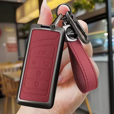 Metal Car Remote Key Case Cover Shell for Trumpchi GAC 2021 GS4 GM8 GA3 Empow J11 J12 J13 J14 J15 J1
