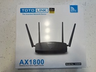 全新未拆封Totolink X5000R AX1800 WiFi 6 Giga Router 無線路由器