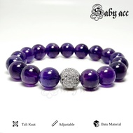 UNGU Original Purple Amethyst Amethyst Natural Stone Bracelet