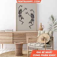 Tranh treo tường Halloween Gallery Wall Art BundleVintage Halloween Decor spooky Halloween Home Deco