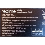 Realme Smart TV LED 43 Inci