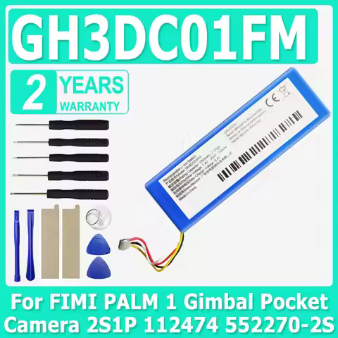 GH3DC01FM 1050mAh Polymer Li-Ion Battery For FIMI PALM 1 PALM1 Gimbal Pocket Camera 2S1P 112474 5522