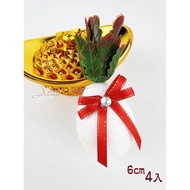 Festival King [Z659621] Vegetable Head 6cm Pearl White Good Color 4 Items, Spring Festival/Chinese N