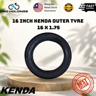 16 inch Kenda Outer Tyre 16 x 1.75 Tayar Luar untuk basikal