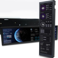 WOWNOVA 8.8" Computer Temp Monitor (Dynamic Theme Supported), 1 Click 1 Cable to Get Started Quickly