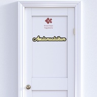 Assalamualaikum Entrance Decoration, 5mm + 3mm plywood entrance sign