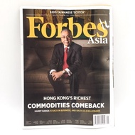 Forbes Asia:Hongkong's Richest Commodities Comeback Magazine Book (Paperback)