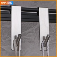 M7847Q3PV Multi-Purpose Door Hooks Glass Door Type Frameless Towel Rack Shower Hook Storage Hanger Robe Hooks