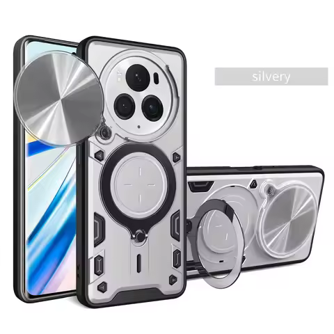 Metal Ring Camera Protect Case for Honor Magic 6 Pro Magic6 Lite Honor X9B X9A Armor Hybrid Rotating