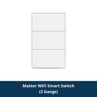 Zemismart Matter Light Switch WiFi Smart 1/2/3/4/6 Gangs Neutral สวิตช์ปุ่มกดSmartThings Homekit App