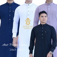 Gamis ATQIYA AMIR / Jubah Pria Dewasa / Gamis Slimfit / Gamis Elegan