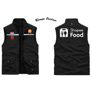Shopee Food Driver Vest | Shopee Food Ojol Vest | Shopee Food Casual Vest | Motorcycle Vest | Shopee