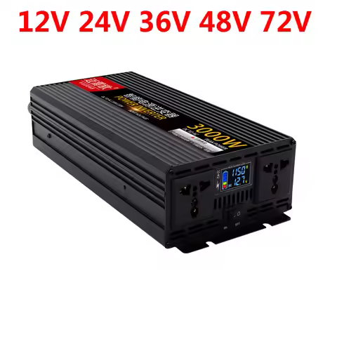 Solar Energy Inverter Home Car Universal 12V 24V 48V 60V 70V to 220V High Power 1000W 3000W Correcti