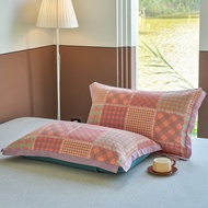 E0403-60 Count Fine Yarn Cotton Pillowcase 48 * 74 One Pair Pillowcase Three-Layer Yarn Quilted Pill