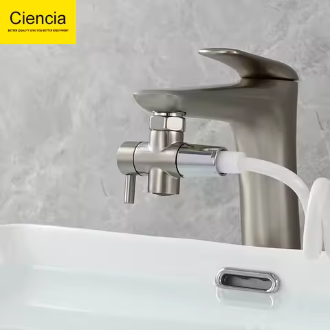 Ciencia Brass Faucet Diverter Valve Kitchen Sink Faucet Valve Splitter with Aerator Sink Hose Connec