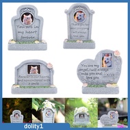 [Dolity1] Pet Memorial Statue Memorial Monument for Pets Garden Headstone Memorial Statue Pet Tombst