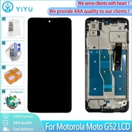6.6" AMOLED For Motorola Moto G52 AMOLED LCD Display Touch Screen With Frame Digitizer Assembly Repl