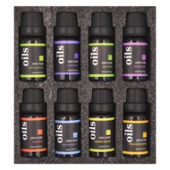 100% Pure  Aromatherapy Essential Oils Set, 100% Pure Natural - Peppermint, Lavender, Eucalyptus, Tea Tree, Lemongrass, Rosemary, Frankincense &amp; Orange / Massage Oil for Romantic, Relaxing, Aromatic Massage Therapy