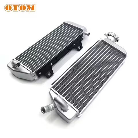 OTOM Moto Radiator Kit Aluminum Silvery Water Tank Cooler For KTM SXF EXCF XCW FE FC FX TC TE TX Mot