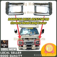 DAIHATSU DELTA DV57 DV58 DV99 DV116 CHROME HEAD LAMP RIM LORRY LORI 1TON 3TON LAMP COVER BASE LEFT RIGHT LAMPU BESAR