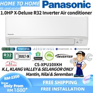 (SAVE 4.0)[Installation] Panasonic 1.0hp (CS-XPU10XKH) X-Deluxe R32 5 Star Inverter Air conditioner