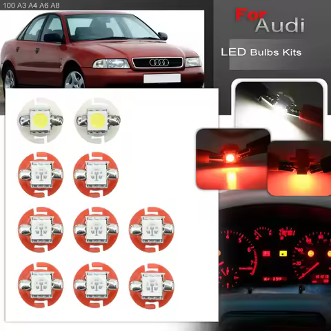 For Audi A3 8L A4 B5 A6 C4 C5 A8 D2 TT 8N V8 100 Coupe B3 Led Instrument Panel Gauge Cluster Dash Sp