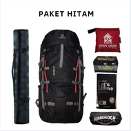 TENDA Economical camping package free cover bag 60l and cuff lets silim + 60 liter ds adventure carr
