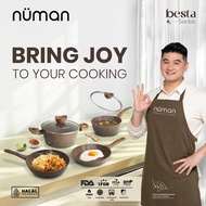 Numan Besta Milk Pot 16 cm – Non-Stick, Glass Lid, Light & Practical