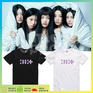 Baju Kaos Kpop Illit Logo T-Shirt Unisex Cotton Short Sleeve Shirt