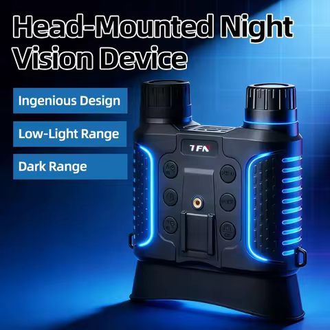 TFN MV16 Night Vision Goggles 1080P HD, 7-Level IR, 4 Color Modes, Head Mounted for Hunting Outdoor