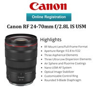 (CANON MALAYSIA SET)CANON RF 24-70mm F/2.8 IS USM Lens Original canon Malaysia warranty RF lens RF 2