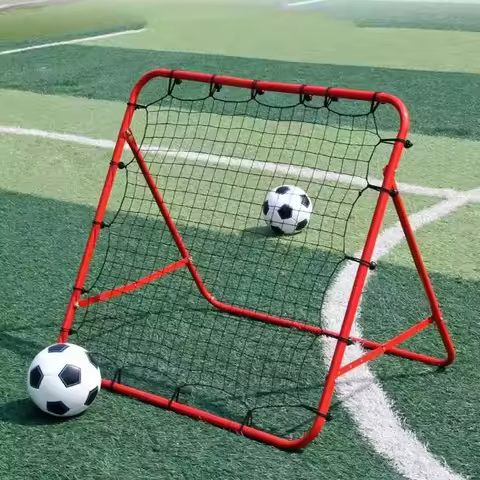 1 Pc 100x100CM Kickback Goalkeeper Football Rebound Net 20 Elastic Ropes Football Practice Net Targe