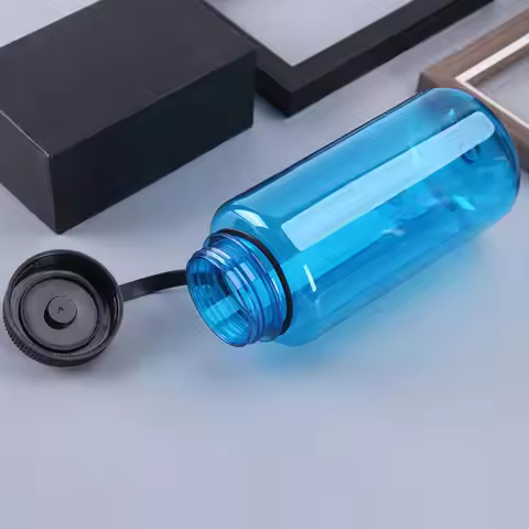 Portable Large Capacity Cup Water Bottle 1000ml Sports Wide Mouth Drink Mug
